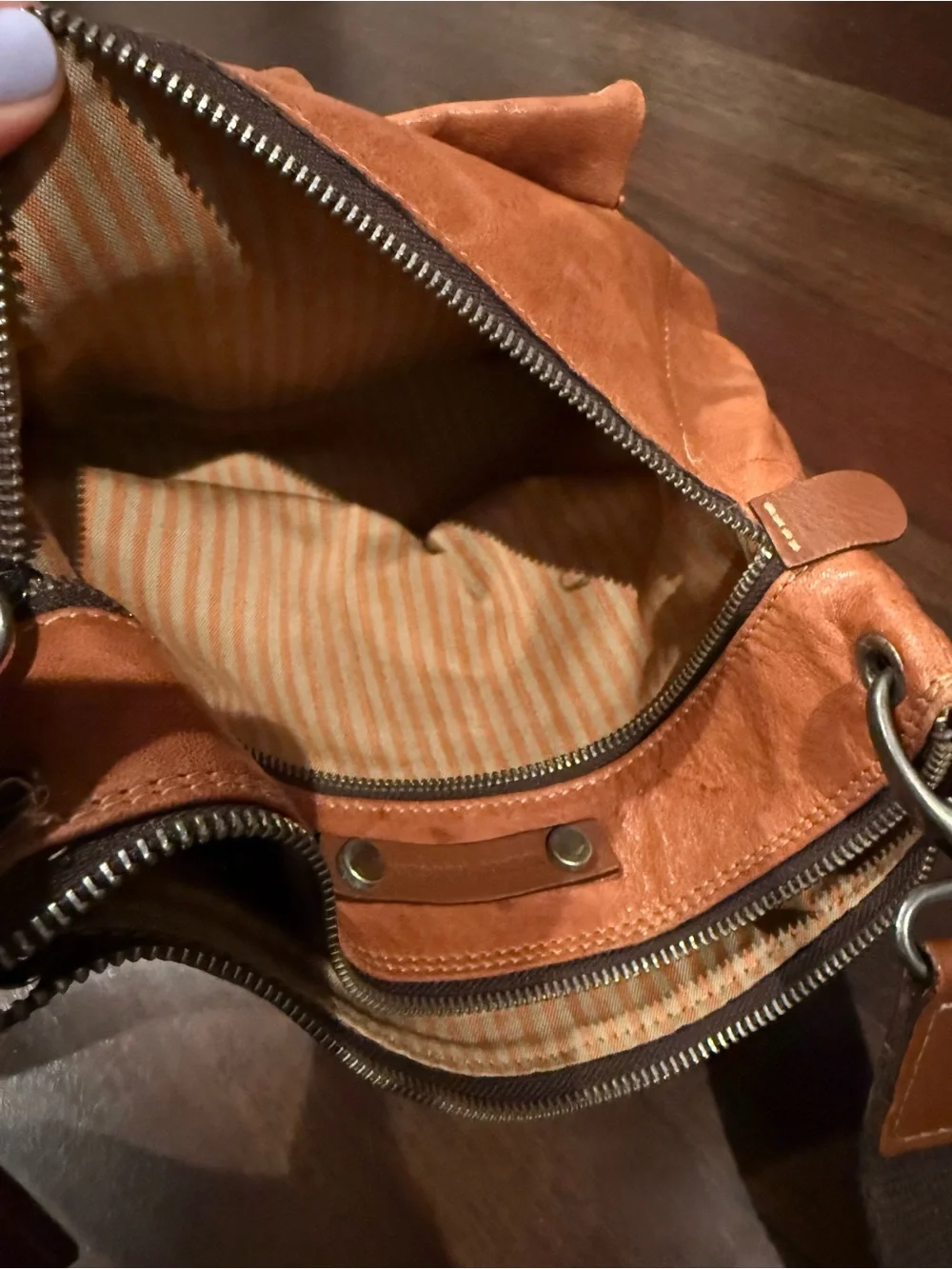 Women’s | Men’s Leather Messenger Crossbody Bag Multiple Compartments